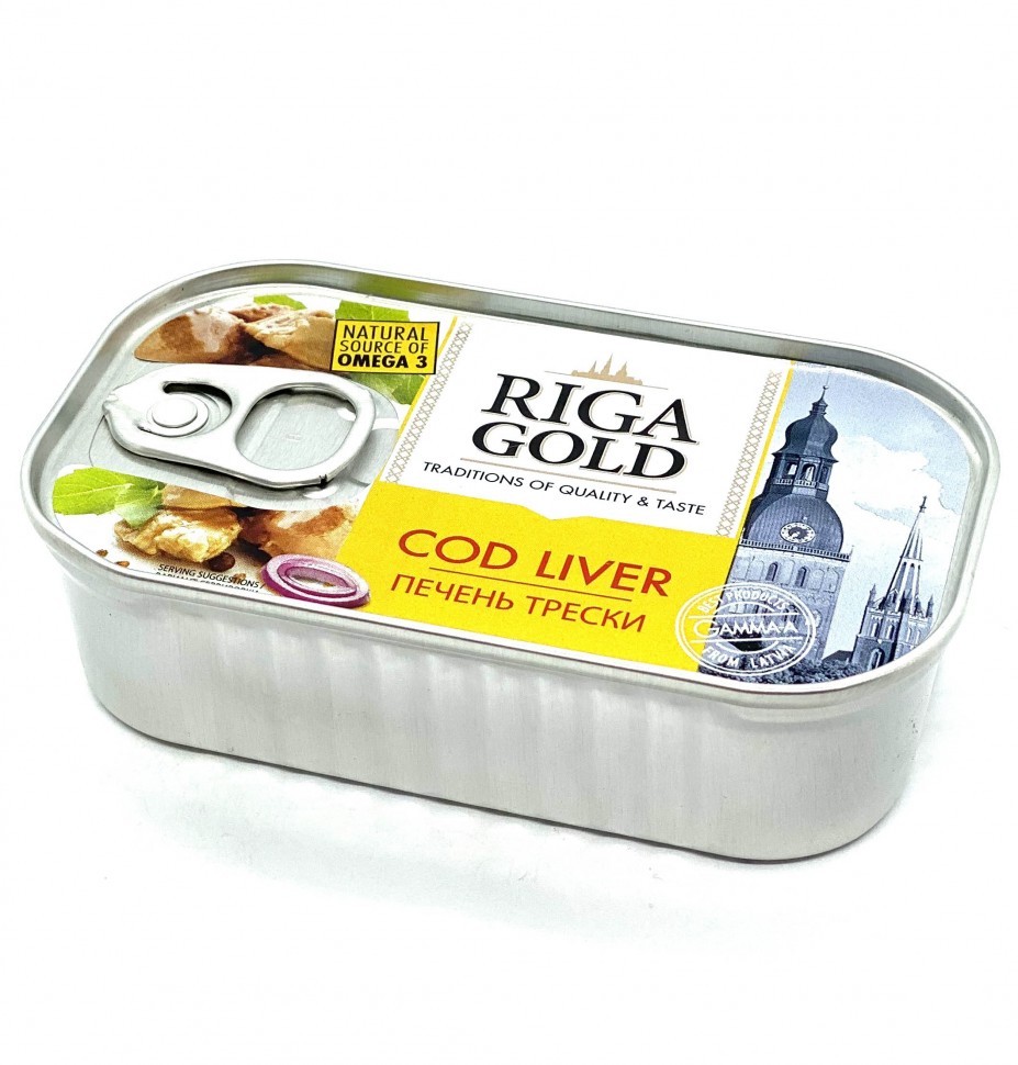 Hígado de bacalao "Riga Gold" 121 g