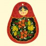 Разделочная доска - Матрешка, 26 х 20 см