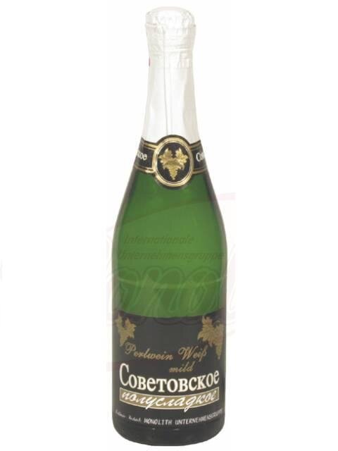 Шампанське "Совєтовське" напівсолодке, 0.75 л