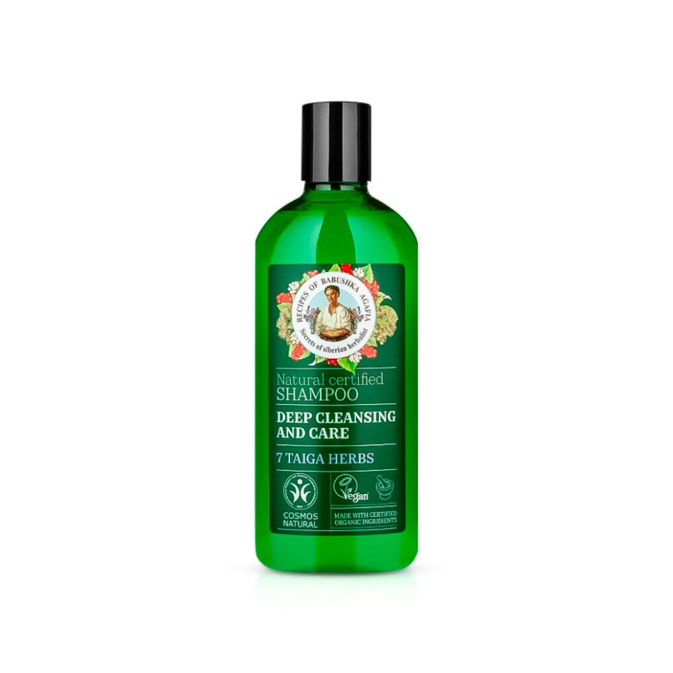 Shampoo - Limpeza profunda e cuidado, Receitas da Avó Agafia, 260 ml