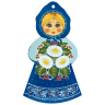 Разделочная доска - Девочка с ромашками, 34 х 21 см