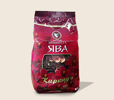 Chá de ervas, pétalas de hibisco (karkade) "Princesa Yava", 80 g