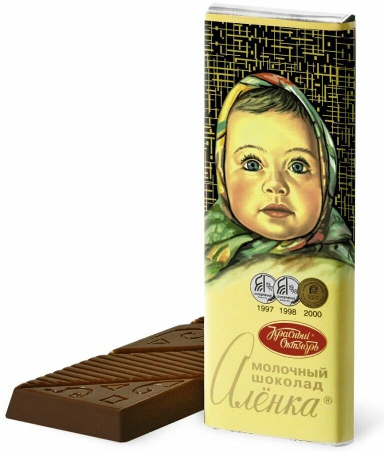Chocolate "Alenka", "Outubro Vermelho" Rússia, 20 g