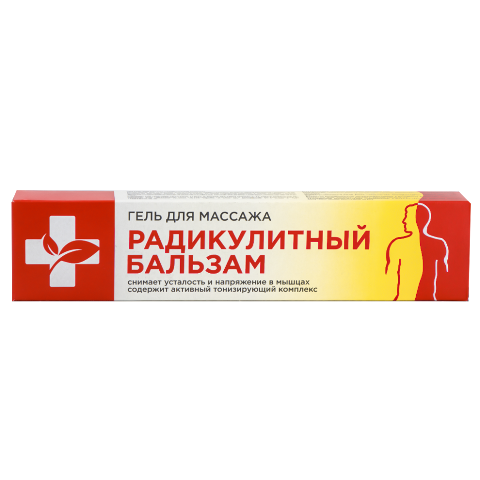 Gel de bálsamo de Radikulitny de massagem Centenas de receitas da beleza de aquecimento. 70 ml