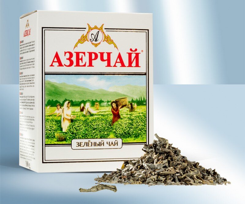 Chá verde de folhas soltas "Azerchay", 100 g
