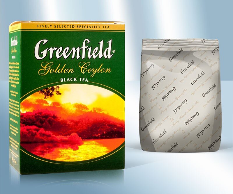 Black Loose Leaf Tea "Greenfield" Golden Ceylon, 100g