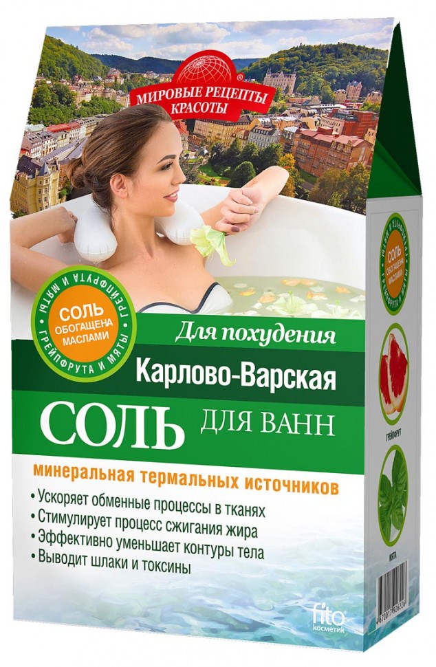 Karlovy Vary sal de baño Adelgazante caja 500 g