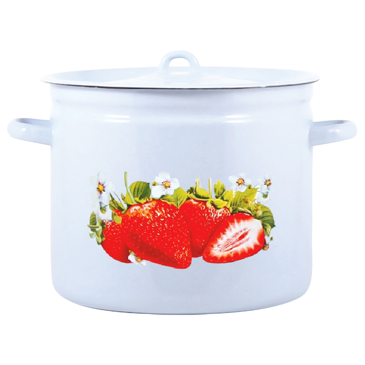 La cacerola esmaltado cilindrico "la fresa Jugosa" 9,0 l