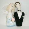 Свадебный набор кукол Тильда "Жених и невеста", ручная работа, высота 15 см