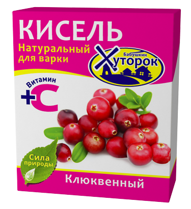 Dulce ruso. Postre Kisel en polvo con sabor a arandano rojo, 180 g