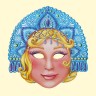 Маска "Снегурочка", 28,5 х 24,5 см, сет из 5 штук, каждая маска на резиночке,картонная Маска "Снегурочка", 28,5 х 24,5 см, сет из 5 штук, каждая маска на резиночке,картонная