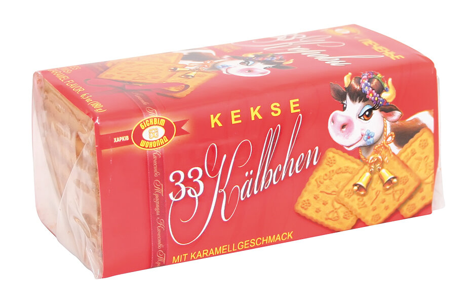 Dulce ruso. Galletas "33 Vacas" con dulce de leche, 180 g