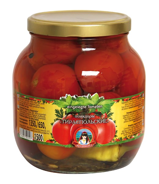 Tomates conservados "Tiraspolskiye", 1500 ml