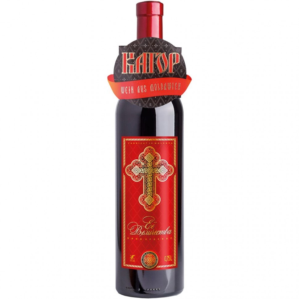 Vinho tinto meio amargo, Cahors da Moldávia "Sua Majestade" 12,0%
