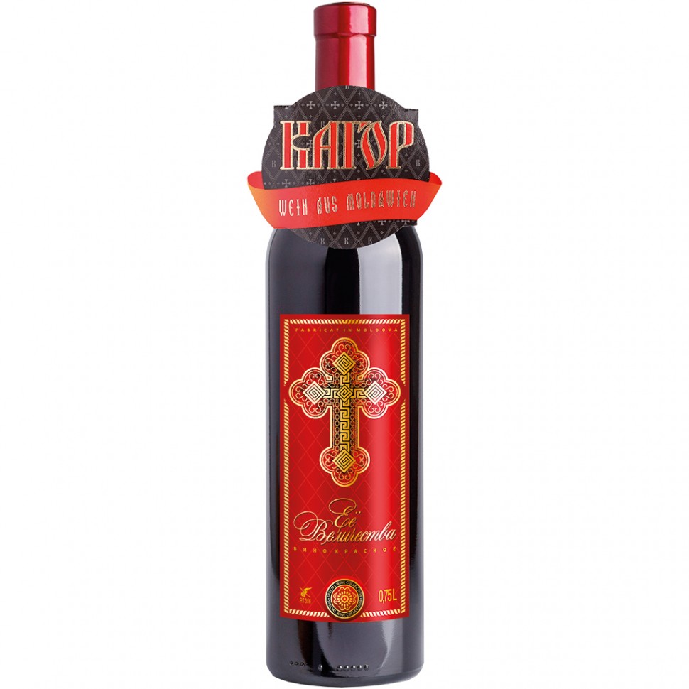 Vinho tinto semidoce, Cahors da Moldávia "Sua Majestade" 12,0% 0,75 L