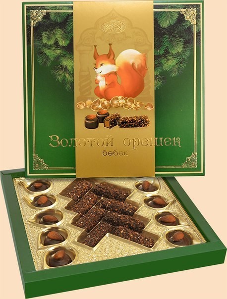Набір шоколадних цукерок "Золотий горішок" 215 г
