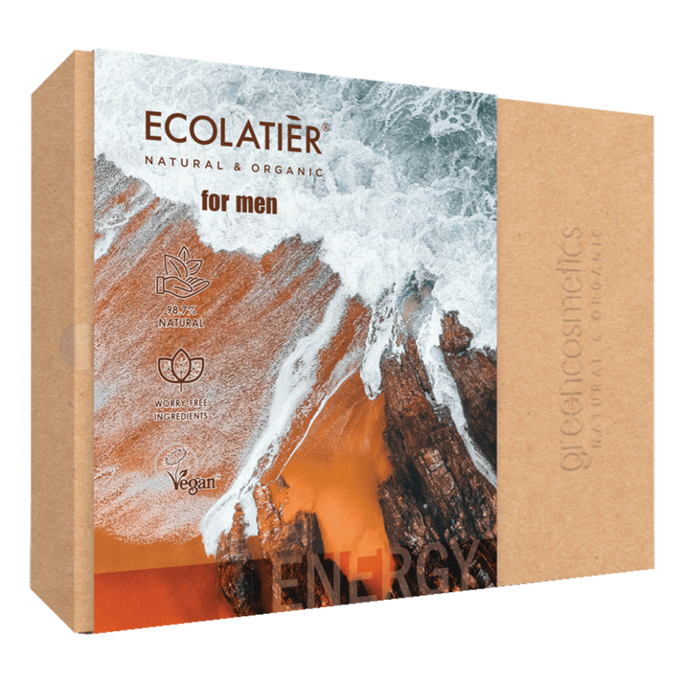 El juego para regalar para los hombres ENERGY for men el gel de 200 ml, el champu para los cabellos de 200 ml El juego para regalar para los hombres ENERGY for men el gel de 200 ml, el champu para los cabellos de 200 ml