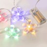 La guirnalda electrica, las Flores, 16 luminodiodos, multicolor, sin pilas, 2 m La guirnalda electrica, las Flores, 16 luminodiodos, multicolor, sin pilas, 2 m