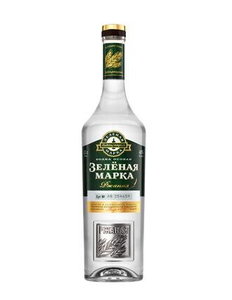 Vodka russa de centeio "marca verde", 0,5 l