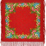 Lenço tradicional folclórico russo para presentear, 100% lã, Pavlovskiy Posad, 89 х 89 cm