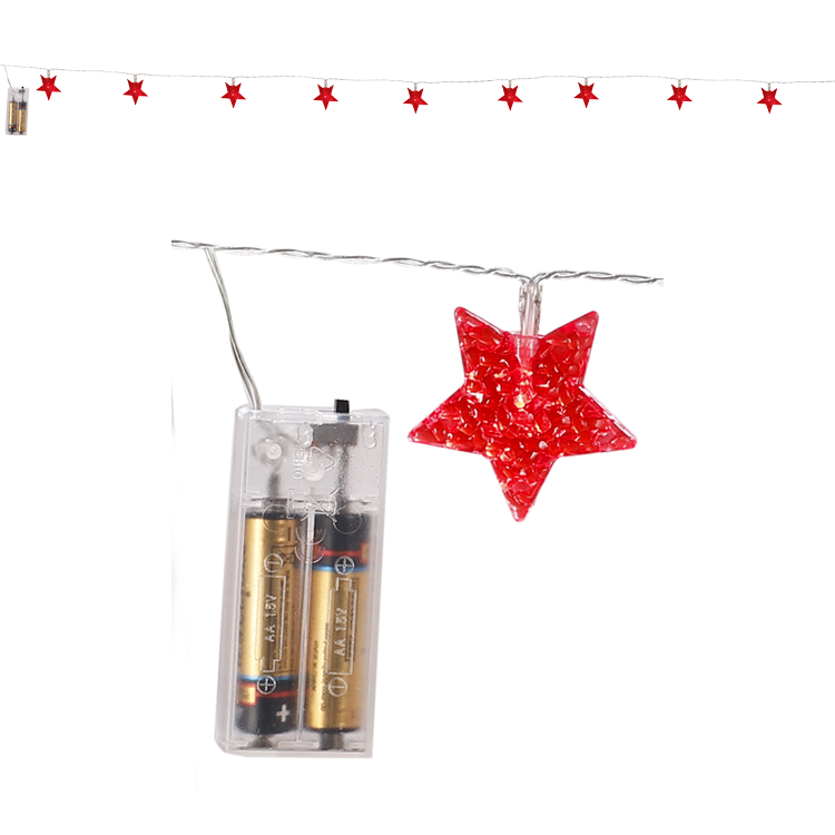 La guirnalda electrica, la Estrella, 16 luminodiodos, rojo, sin pilas, 1,5 m La guirnalda electrica, la Estrella, 16 luminodiodos, rojo, sin pilas, 1,5 m