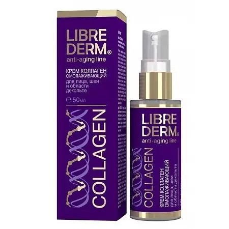 Creme rejuvenescedor de colágeno "LIBREDERM" para rosto, pescoço e decote, 50 ml
