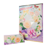 La tarjeta de felicitacion 247 x 345 mm. ?Con el Aniversario! 3D las flores