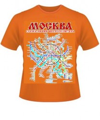 029-4 Футболка Метро Москвы (цв.:оранжевый; L)