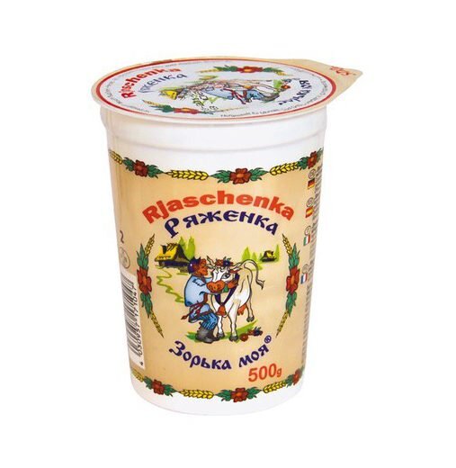 Iogurte líquido com sabor a caramelo "Ryazhenka", 500 g