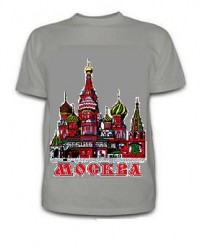 031-5 Футболка Москва (цв.: серый;  XL )