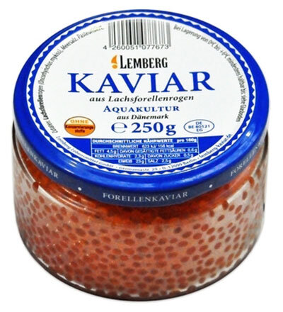 Caviar de salmão em truta grão, 250 g