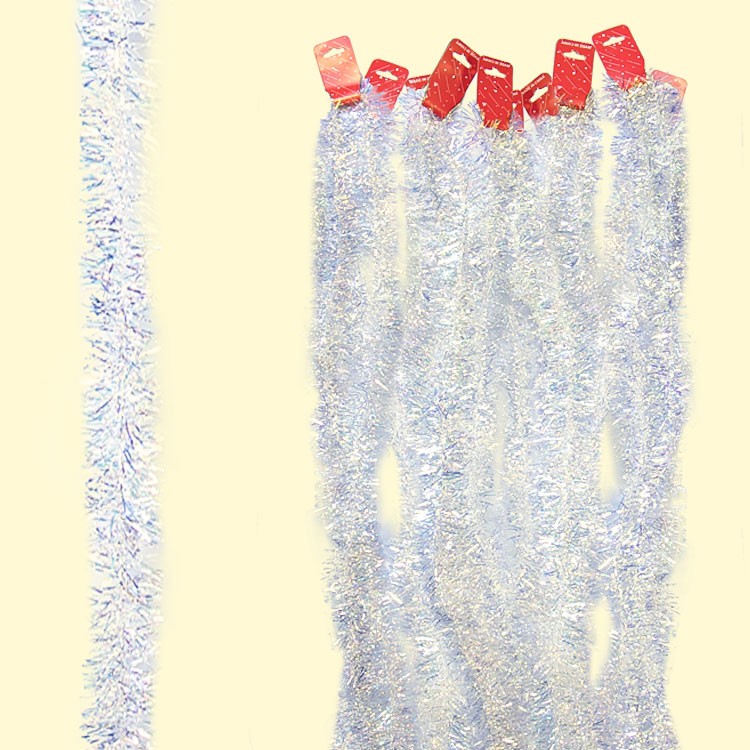 El oropel-juego 10 шт de la laminilla, O 5 cm, 200 cm, blanco