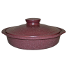 Frigideira com alças e tampa, barro vermelho, granito, ∅ 28 cm