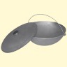 Caldeirão de ferro fundido Tatar, 12 L, 9,7 kg, Ø 40 cm, H: 16 cm, com tampa e alça, espessura do fundo: 3,7 mm