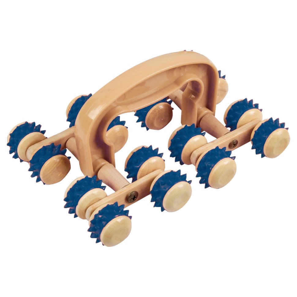 Masajeador con ruedas de goma "Centipede" 18,5 x 13,5 x 8 cm