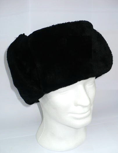 Chapéu ushanka russo, com abas nas orelhas, pele macia artificial, tamanhos: 56, 57