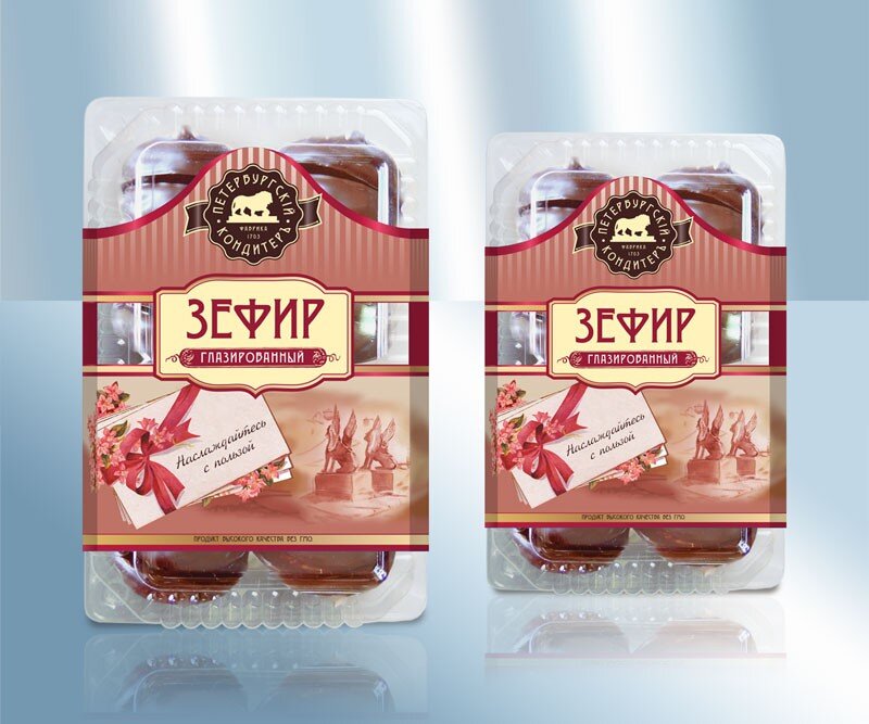 Зефір у шоколаді "Петербурзький", 450 г