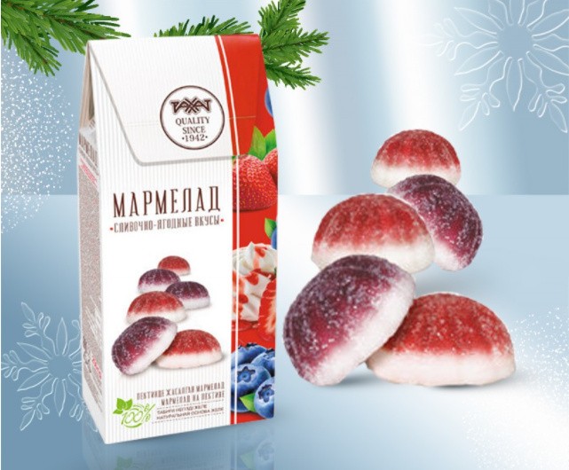 Мармелад "сливочно ягодные вкусы" 250 г