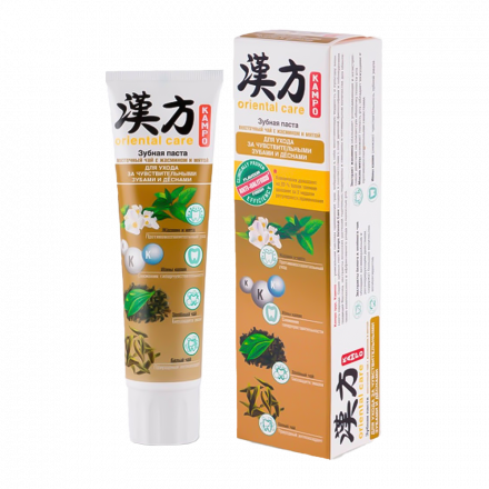 Паста зубная KAMPO ORIENTAL CARE MODUM Восточный чай с жасмином и мятой, 100 g