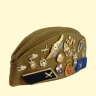 Gorra militar rusa Pilotka con insignias