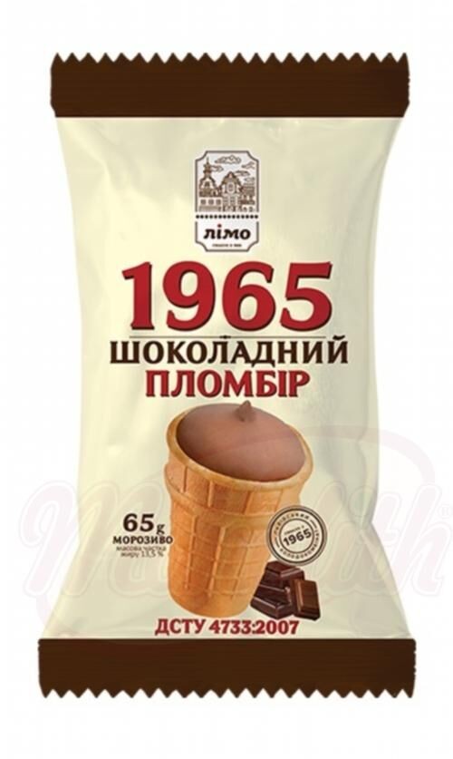 Мороженое "Шоколадный пломбир 1965 Лимо", 65 г