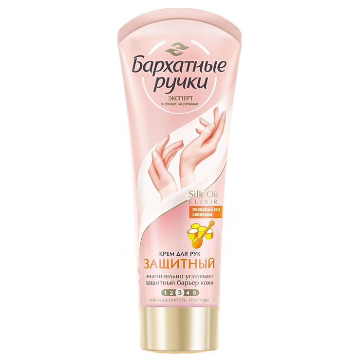 Crema de manos "Barhatnye ruchki", protege y hidrata, 80 ml