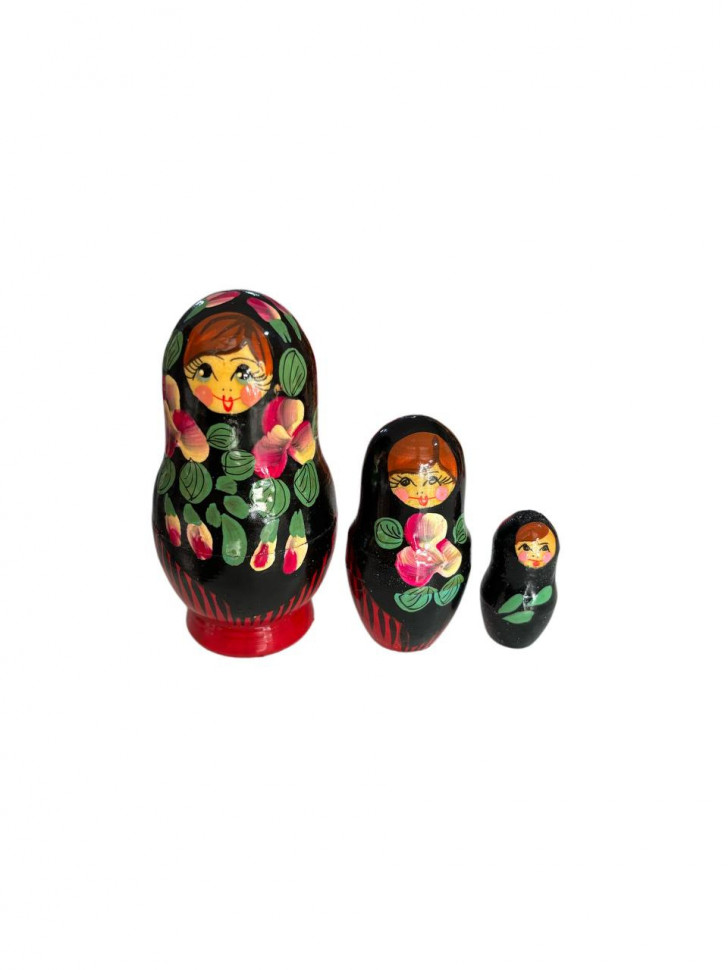 Матрёшка 10 см 3 штуки