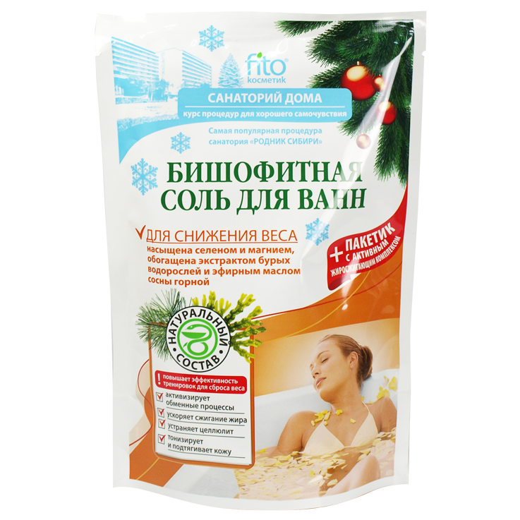 La sal bishofitnaya para los banos "Fito Kosmetik" para el descenso del peso, 530
