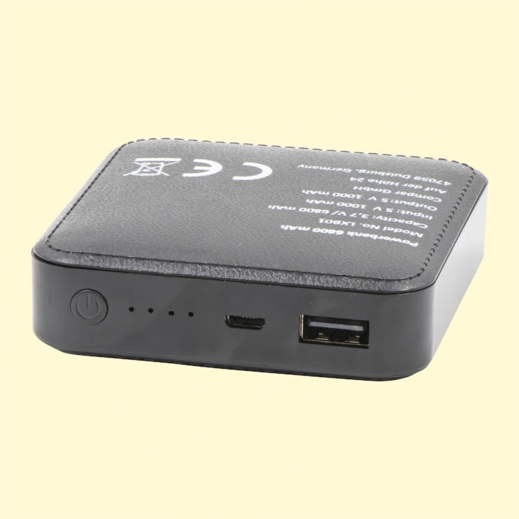 Внешний аккумулятор LXB01, 6800 mAh, черный