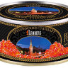 Caviar ruso. Caviar de salmon en grano gorbusha "Kremliovskiy Standart", 140 g