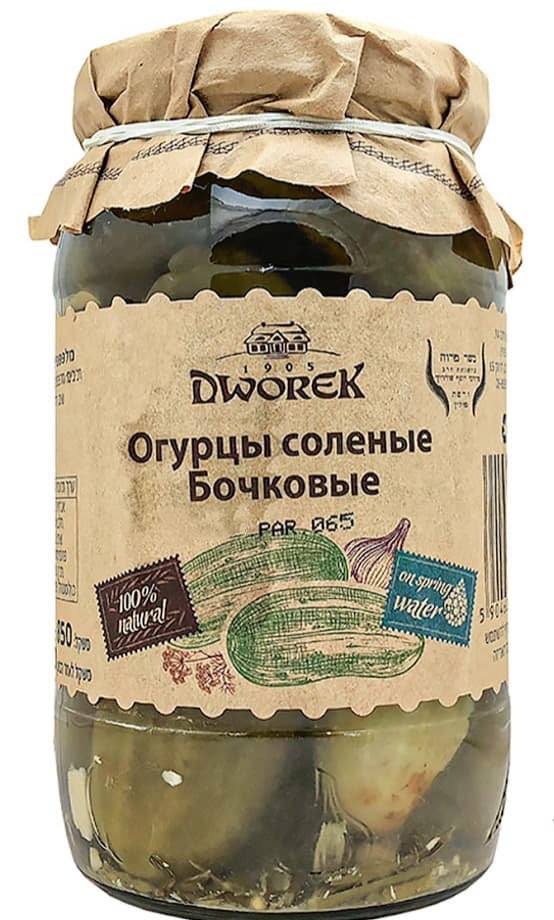 Огурцы бочковые "Dworek", 850 г