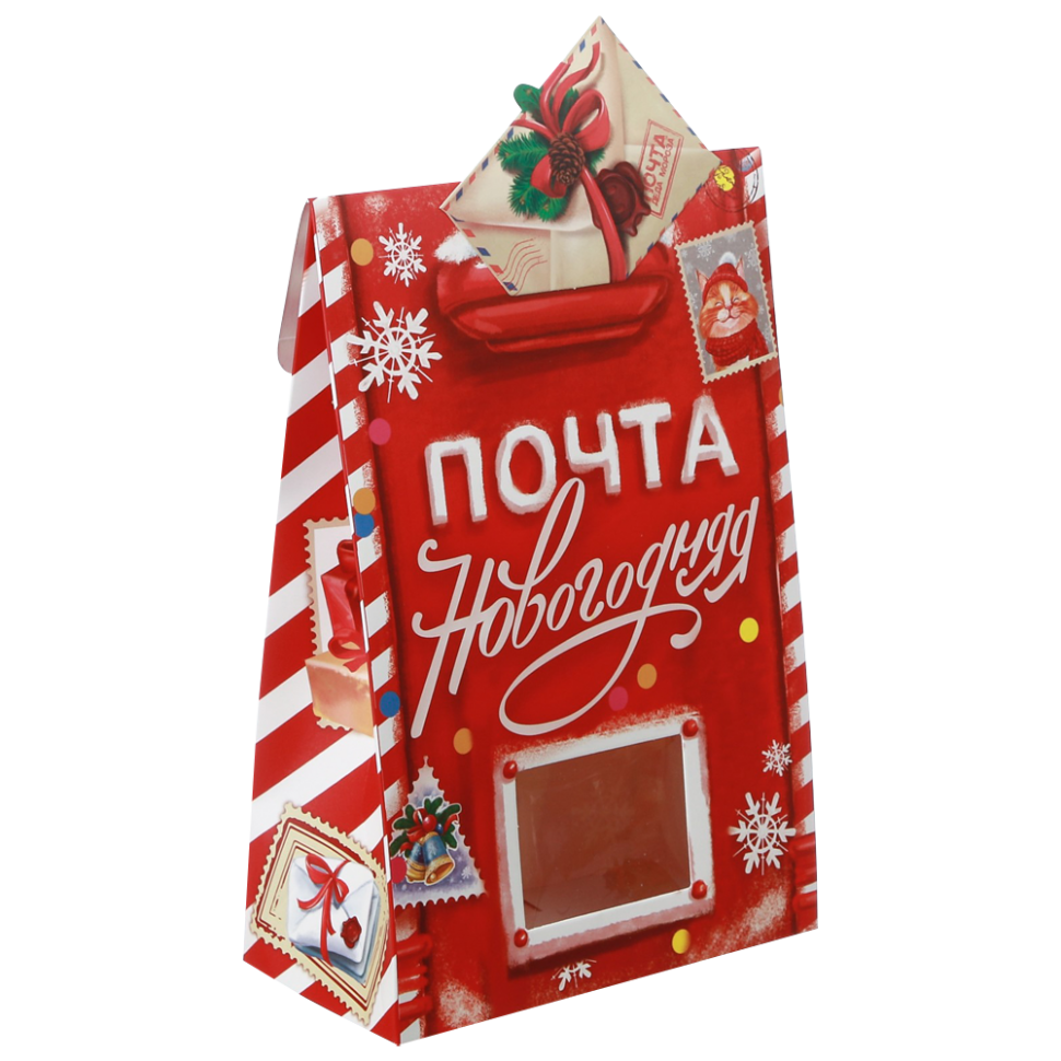 Коробка складана - Пошта новорічна, 15×7×22 см