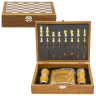 El juego "el Mejor pescador" la cantimplora, de nerzhaveyki, 240 ml. + el ajedrez
