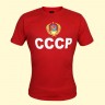 La camiseta "CCCP" 100 % rojos, el algodon